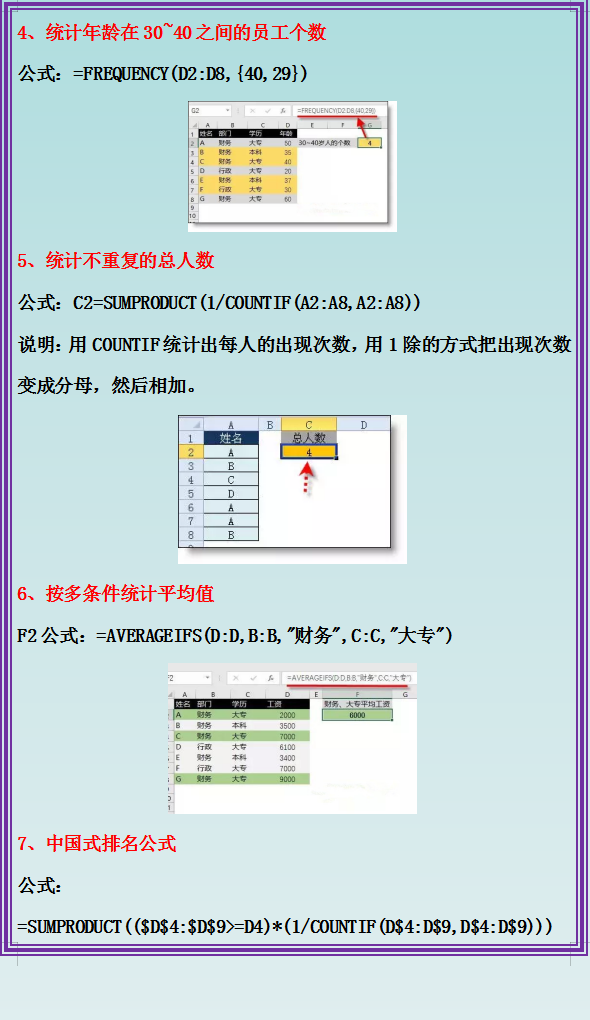 excel函数公式大全 excel函数公式大全整理 excel函数公式用法全表